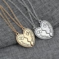 thumbnail image 2 of Yesbay 2Pcs Mother Daughter Heart Shape Pendant Necklace Set Jewelry Chain-Golden, 2 of 8