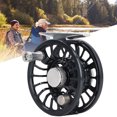 thumbnail image 4 of Fly Fishing Reel, Lightweight Large Line Capacity Sturdy Metal Fly Reel Large Arbor Integrated With Storage Bag For Outdoors Fishing, 4 of 8