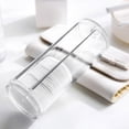 thumbnail image 3 of Dioche Étui de Rangement Rond en Acrylique Transparent pour Tampons de Coton, Organisateur de Tampons de Coton, Support Conteneur pour Tampons de Coton, pour Femmes, 3 of 8