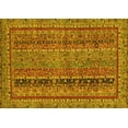 thumbnail image 1 of Ahgly Company Indoor Rectangle Abstract Yellow Modern Area Rugs, 7' x 10', 1 of 4