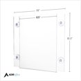 thumbnail image 3 of AdirOffice 8.5''x 11'' Clear Suction Acrylic Window Sign Holder 24 Pack, 3 of 8