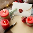 thumbnail image 4 of Christmas Wax Seal Stamp Santa Claus Sealing Wax Stamps Official Seal Of The North Pole 30mm Retro Vintage Removable Brass Stamp Head with Wood Handle for Wedding Invitation Xmas Gift Packing, 4 of 9