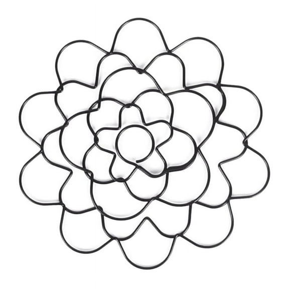 Wire Flower Arranging Tool- Flower Frog, Reusable, Bendable Flower Grid Black 4Inch y2389