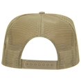 thumbnail image 2 of OTTO Polyester Foam Front 5 Panel High Crown Mesh Back Trucker Hat - Khaki, 2 of 2