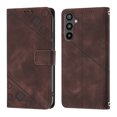 thumbnail image 2 of Compatible with Samsung Galaxy A34 5G Classic Embossed PU Leather Case with Card Holder Shockproof Cover, 2 of 5