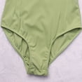 thumbnail image 5 of Miluxas Girl's V-Front Camisole Dance Leotard Green 14-15Years, 5 of 8