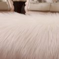 thumbnail image 2 of Fluffy Faux Fur Rug Shaggy Sheepskin Area Small Rug for Bedroom Fuzzy Carpet for Living Room 2x3 Ft, Purple, 2 of 4