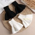 thumbnail image 6 of LoudSung Winter Cotton Fake Collar Detachable Half Shirt Blouse False Sleeves Wrist Cuffs Set Elegant Design for Women Girls, 6 of 7