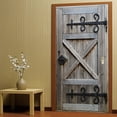thumbnail image 1 of Fiudx Pegatinas Vintage de Madera para Puerta, Diseño Renovado de Estilo Europeo, Material de Pvc, Decoración de Pared para Sala de Estar y Dormitorio, Decoración Multiusos para Puertas, 1 Juego de P, 1 of 3