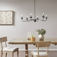 thumbnail image 2 of Hampton Hill Brighton 6-light Metal Chandelier Lamp in Black, 2 of 10