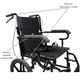 thumbnail image 4 of Silla De Ruedas Ligera Para Traslado Plegable Con Freno Compacta Portátil, 4 of 9