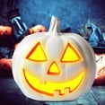 thumbnail image 5 of Automatic LED Pumpkin Decoration, Weather Resistant Outdoor Halloween Jack O Lantern, Battery Operated Light Up Pumpkin Lantern for Courtyard Porch Garden Indoor Outdoor Fall Decor, 5 of 5