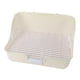 thumbnail image 3 of Jaula para mascotas con cajón para caja de arena para conejos, rectangular, para interiores, con esquina blanco, 3 of 9