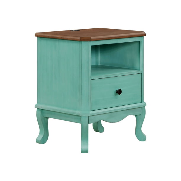 The Pioneer Woman Nightstand with Drawer, Teal