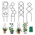 thumbnail image 3 of Wweixi 2x Black Indoor Plant Trellis With Metal Wire Fashionable And Sturdy Adding Attractive Touch Star Moon Style 40*10cm, 3 of 6