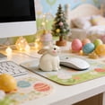 thumbnail image 7 of Cute Easter Bunny Resin Figurine, Creative Craft Desktop Decoration for Spring, Whimsical Rabbit Ornament for Home Office & Holiday Display, 7 of 7