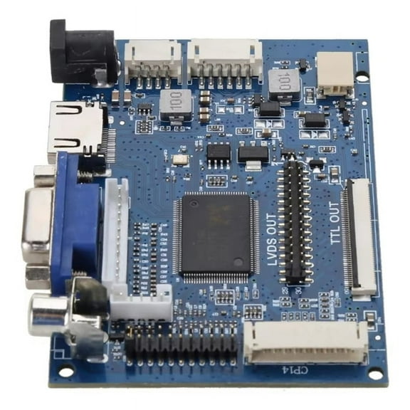 PCB800099 LCD Screen Car GPS Display LCD Driver Board -Compatible VGA AV to TTL RGB LVDS