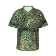 thumbnail image 2 of Goofa Succulents Hawaiian Shirt for Men, Unisex Summer Beach Casual Short Sleeve Button Down Shirts,Aloha Tropical Floral print shirt-3X-Large, 2 of 9