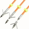 thumbnail image 4 of 12pcs Fiberglass Bowfishing Arrows with Broadheads & Safety Slides - Orange Shafts for Enhanced Accuracy, Durable Stainless Steel Tips, Ideal for Compound & Recurve Bows, Easy Prey Removal Design, 4 of 6