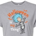 thumbnail image 3 of Dr. Seuss - Halloween Is My Thing - Juniors Cropped Cotton Blend T-Shirt, 3 of 6