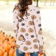 thumbnail image 7 of IYYVV Halloween Cardigan Pumpkin Goast Witch 2026 Halloween Sweaters for Women Long Sleeve Oversized Cardigan Complexion 2XL, 7 of 7