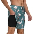 thumbnail image 6 of Rocae Flamingo for Men's Swim Trunks Quick Dry With Two Side Pockets and One Lined Patch PocketSmall, 6 of 9