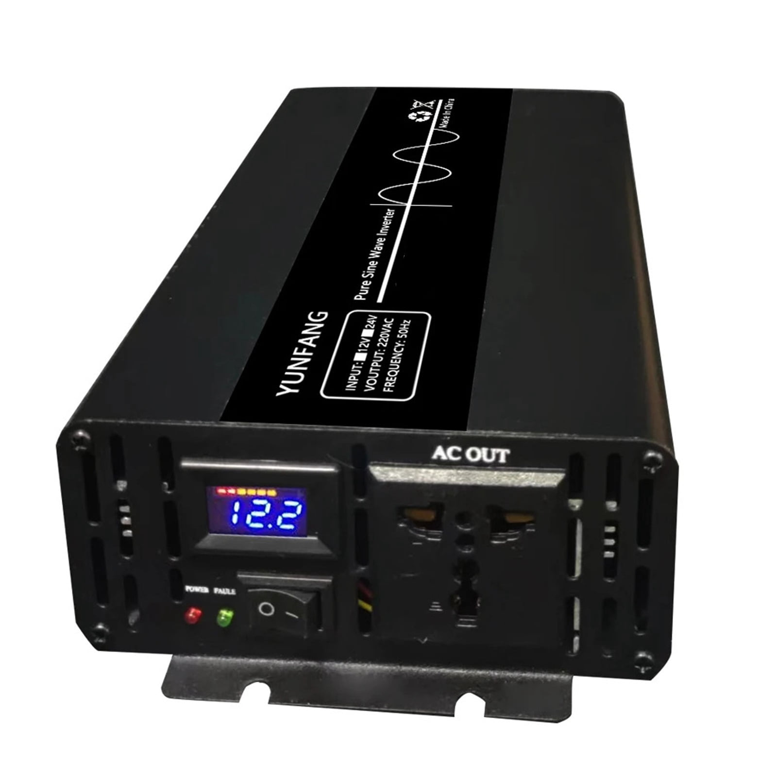 Pure Sine Wave Inverter 8000W Portable Power Bank Converter Solar Inverter DC12V 24V To AC Solar Car Converter ,High-efficiency Conversion