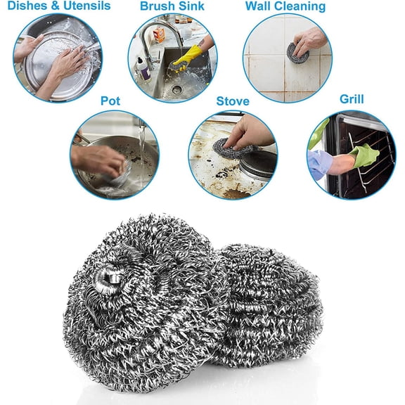 Oven Cleaning Scrubbers,Stainless Cleaning Cutlery Scrubber Kitchen Cleaning