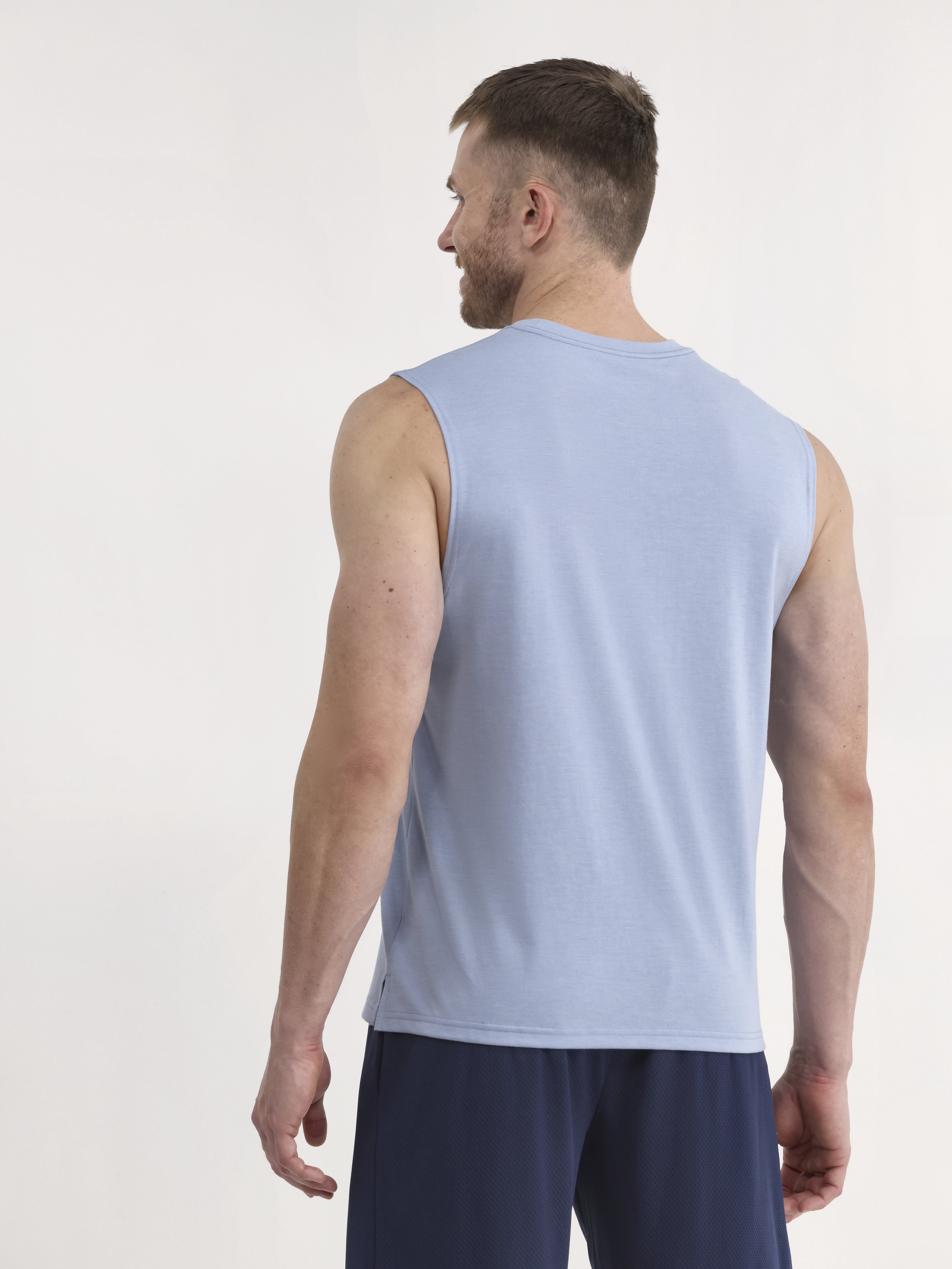 Athletic Works Men's and Men's Big & Tall Tri-Blend Muscle Tee, Sizes XS-4XLT