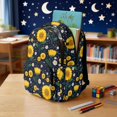 thumbnail image 3 of Uorisanigo Sunflower Black Backpack Set for Boys Ages 5-16, Large Capacity Bookbag with Insulated Lunch Bag, Water Bottle Holder and Pencil Box, Side Mesh Pocket for Laptop, 3 of 7