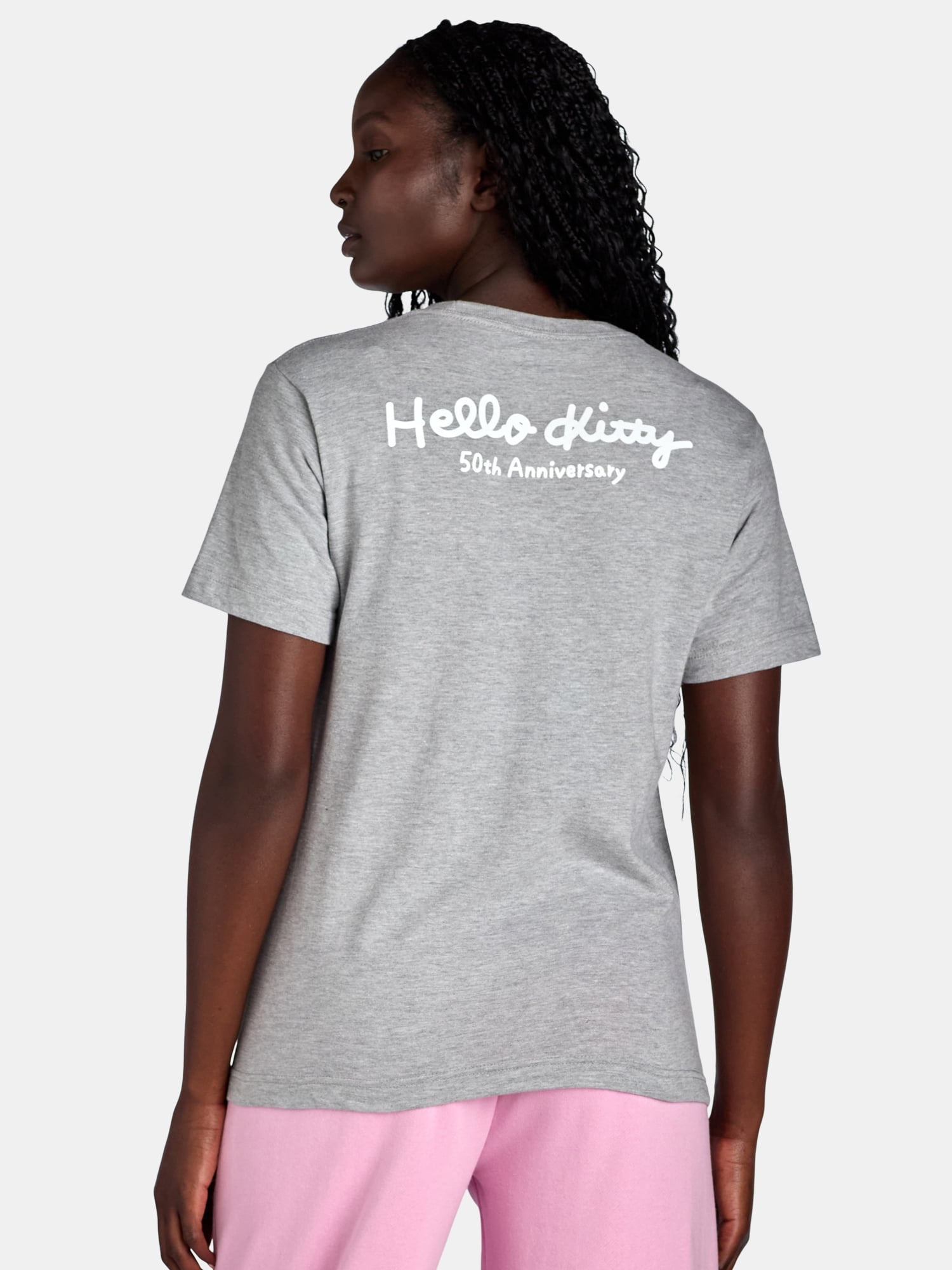 Hello Kitty Licensed Graphic Short Sleeve Tee, Women's - Walmart.com