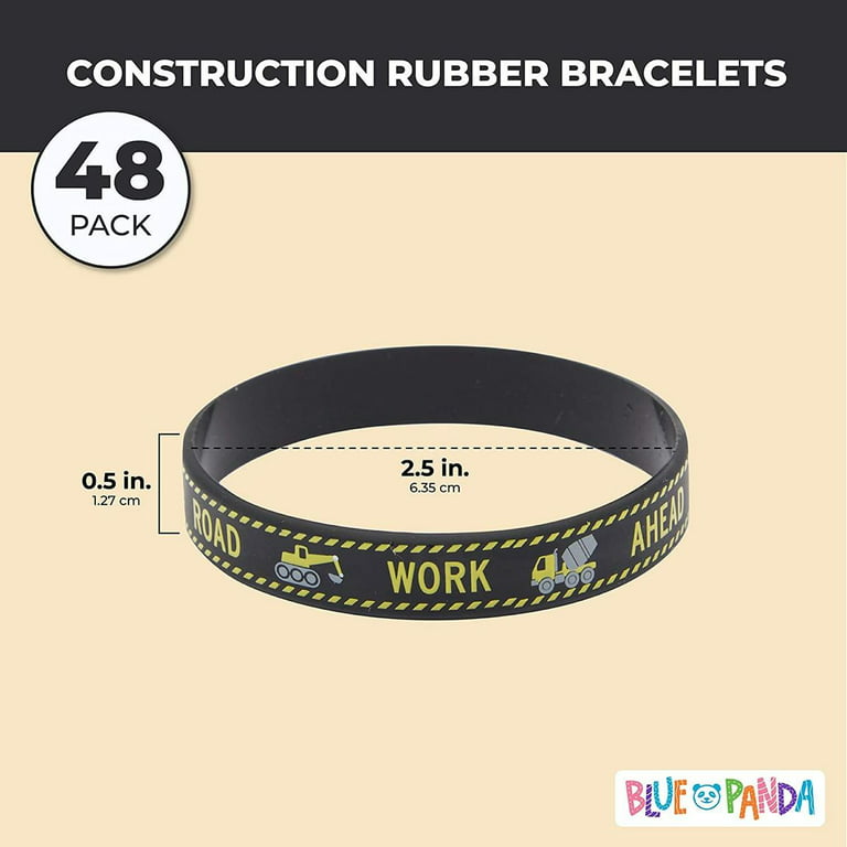 Construction Big Band Rubber Bracelets