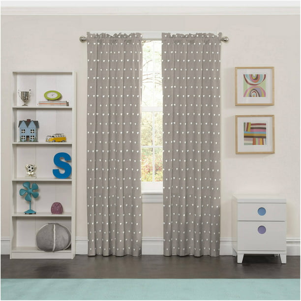 Eclipse Elephant Print Kids Bedroom, Grey Bedroom Curtains