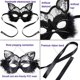 thumbnail image 2 of Máscara veneciana de máscaras, máscara de encaje de gato negro para disfraz, Navidad, Halloween, fiesta, niñas y mujeres, 2 of 5