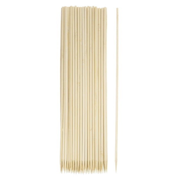 Uxcell 200pcs Palitos de Bambú de 12 Pulgadas 4mm Diámetro Palillos de Cóctel de Madera Natural