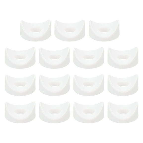 36Pcs Plastic Round Washers, 8mm x 22mm x 3mm White PE Concave Washer Spacer Hardware Machine Fastener for Round Tube Fixing