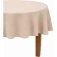 thumbnail image 4 of Fennco Styles Waffle Weave Solid Color Tablecloth 48" Round - Natural Refined Woven Table Cover for Home Décor, Dining Table, Banquets, Holidays and Special Occasions, 4 of 4