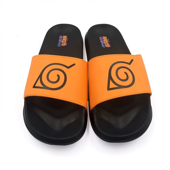 Naruto Leaf Village Symbol Slide Sandals-Large