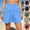 Black, variant on Women's Loose-Fit Casual Plus-Size Wide-Leg Shorts, Hot Pants, and Skorts; Beach Casual Hot Shorts with Elastic Waistband; Lightweight Athletic Running and Workout Shorts Sky Blue M