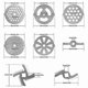 thumbnail image 4 of 10-pack sausage preparation blades for grinders, 4 of 4