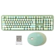 thumbnail image 2 of 104 Keys Wireless Mouse and Keyboard Set, Retro Typewriter Style, with Numeric Keypad and Multimedia Buttons, for Home and Work Computer, 2 of 7
