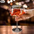 thumbnail image 2 of PARACITY Convex bottom martini glasses (4 pieces), 2 of 6