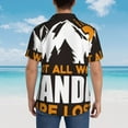 thumbnail image 6 of Kll Men'S Hawaiian Shirt Short Sleeve Button Down Beach Shirts-Not All Who Wander Are Lost4, 6 of 8