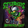 thumbnail image 4 of Hot Leathers SPB1077 Men’s Black Sturgis 2023 Bobber Monster Short Sleeve T-Shirt X-Large, 4 of 4