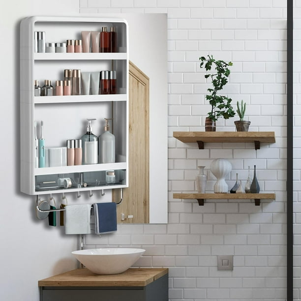 Estante Organizador de baño Macarena Estante de almacenamiento montado en la pared