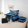 thumbnail image 6 of Manfei Cartoon Rugby Helmet Twin Bedding Sets 7-Piece for Kids, Modern American Sports Bedding Comforter Set, Football Touchdown Reversible Sheet Sets, Microfiber Bedroom Decor, 6 of 8