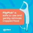 thumbnail image 6 of Plackers® Twin Line® Floss Picks with Tuffloss® Fiber & FlipPick®, Intense Mint, Double-Line Flosser for Effective Plaque Removal, 75 Count, 6 of 11