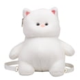 thumbnail image 1 of Mochila de peluche de , bolsa de hombro para mujeres, niñas y niños, para ir de compras o fiestas. Blanco, 1 of 8