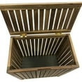 thumbnail image 1 of Redmon 5318 Genuine Teak Laundry Spa Hamper, 1 of 1