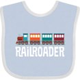 thumbnail image 3 of Inktastic Railroader Train Hobby Boys or Girls Baby Bib, 3 of 4